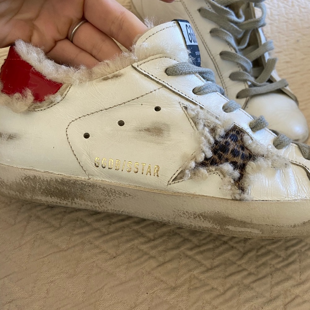 SOLD! Golden Goose Shearling and Cheetah 38 - Picture 5 of 8